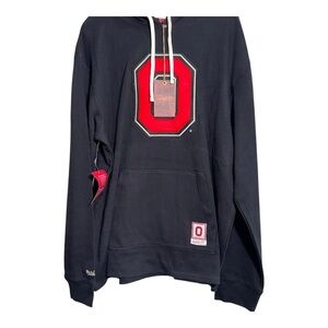 Mitchell & Ness Mens Ohio State Buckeyes Thermal Lightweight Hoodie Size 2XL New